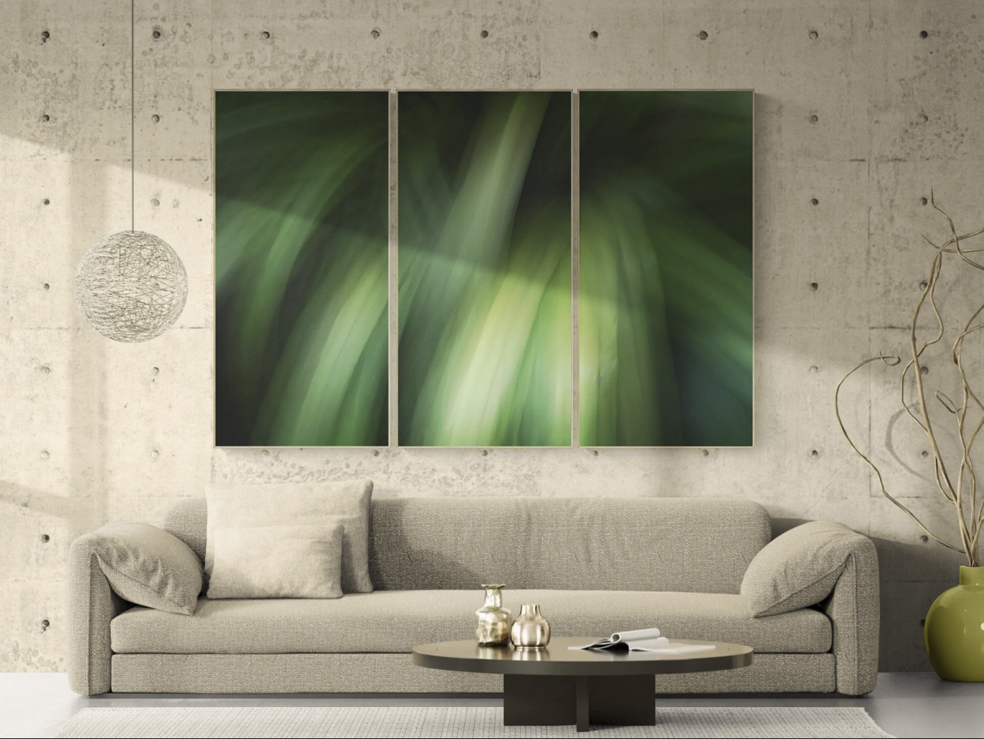 Simulação de ambiente 15 com obra abstrata de Dougbraz